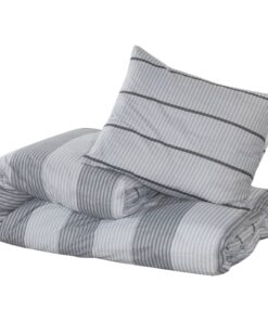 vidaXL Dekbedovertrekset 155x220 cm katoen grijs