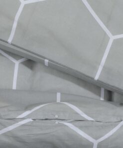 vidaXL Dekbedovertrekset 155x220 cm katoen grijs