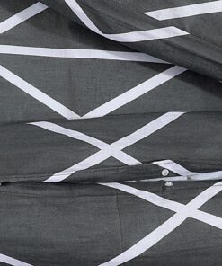 vidaXL Dekbedovertrekset 155x220 cm katoen grijs