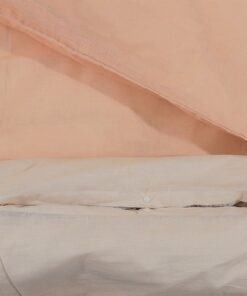 vidaXL Dekbedovertrekset 155x220 cm katoen roze