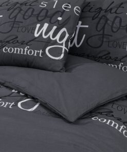 vidaXL Dekbedovertrekset 155x220 cm katoen zwart