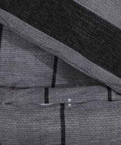 vidaXL Dekbedovertrekset 200x200 cm katoen donkergrijs