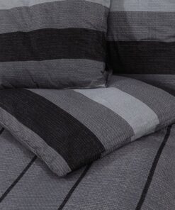 vidaXL Dekbedovertrekset 200x200 cm katoen donkergrijs