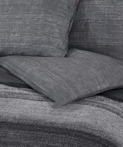 vidaXL Dekbedovertrekset 200x200 cm katoen donkergrijs