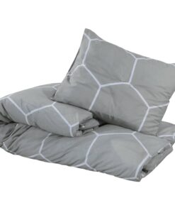 vidaXL Dekbedovertrekset 200x200 cm katoen grijs