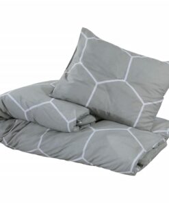 vidaXL Dekbedovertrekset 200x200 cm katoen grijs