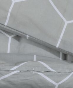 vidaXL Dekbedovertrekset 200x200 cm katoen grijs