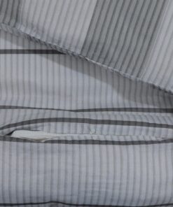 vidaXL Dekbedovertrekset 200x200 cm katoen grijs