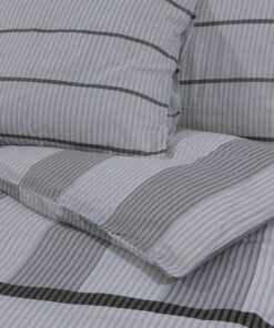 vidaXL Dekbedovertrekset 200x200 cm katoen grijs