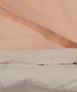 vidaXL Dekbedovertrekset 200x200 cm katoen roze