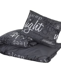 vidaXL Dekbedovertrekset 200x200 cm katoen zwart