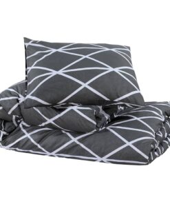 vidaXL Dekbedovertrekset 200x220 cm katoen grijs