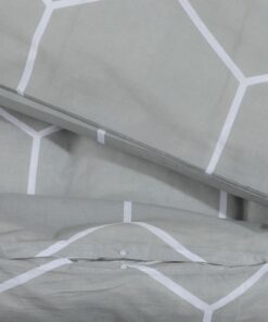 vidaXL Dekbedovertrekset 200x220 cm katoen grijs