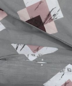 vidaXL Dekbedovertrekset 200x220 cm katoen grijs