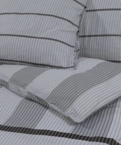 vidaXL Dekbedovertrekset 200x220 cm katoen grijs