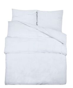 vidaXL Dekbedovertrekset 200x220 cm katoen wit