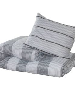 vidaXL Dekbedovertrekset 220x240 cm katoen grijs