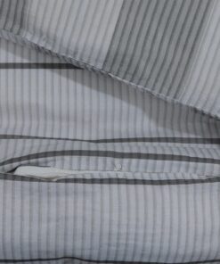 vidaXL Dekbedovertrekset 220x240 cm katoen grijs