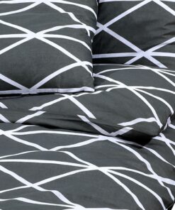 vidaXL Dekbedovertrekset 220x240 cm katoen grijs