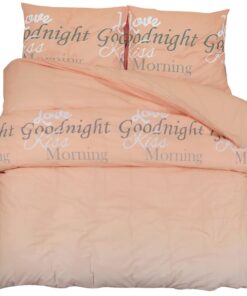 vidaXL Dekbedovertrekset 220x240 cm katoen roze