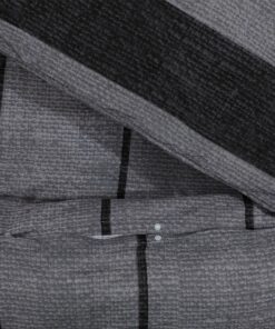 vidaXL Dekbedovertrekset 225x220 cm katoen donkergrijs
