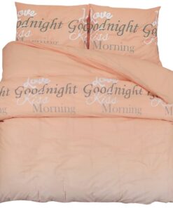 vidaXL Dekbedovertrekset 225x220 cm katoen roze