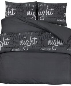 vidaXL Dekbedovertrekset 225x220 cm katoen zwart