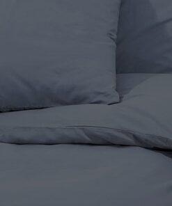 vidaXL Dekbedovertrekset 240x220 cm katoen antracietkleurig