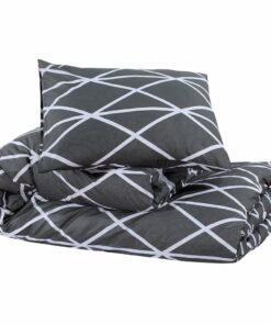 vidaXL Dekbedovertrekset 240x220 cm katoen grijs