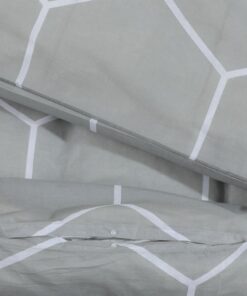 vidaXL Dekbedovertrekset 240x220 cm katoen grijs