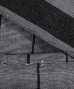 vidaXL Dekbedovertrekset 260x220 cm katoen donkergrijs