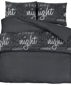 vidaXL Dekbedovertrekset 260x220 cm katoen zwart