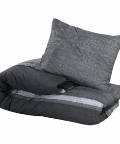 vidaXL Dekbedovertrekset 260x240 cm katoen donkergrijs