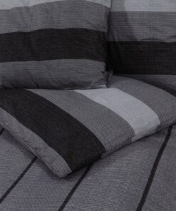 vidaXL Dekbedovertrekset 260x240 cm katoen donkergrijs