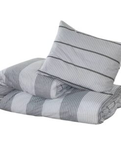 vidaXL Dekbedovertrekset 260x240 cm katoen grijs