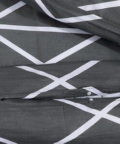 vidaXL Dekbedovertrekset 260x240 cm katoen grijs