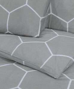 vidaXL Dekbedovertrekset 260x240 cm katoen grijs