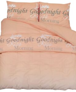 vidaXL Dekbedovertrekset 260x240 cm katoen roze