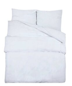 vidaXL Dekbedovertrekset 260x240 cm katoen wit