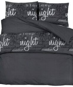 vidaXL Dekbedovertrekset 260x240 cm katoen zwart
