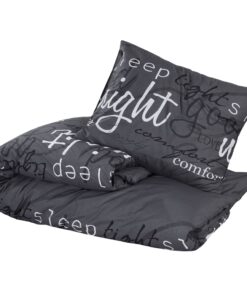 vidaXL Dekbedovertrekset 260x240 cm katoen zwart