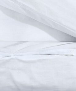 vidaXL Dekbedovertrekset lichtgewicht 140x200 cm microvezel wit