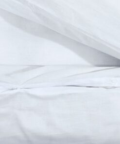 vidaXL Dekbedovertrekset lichtgewicht 140x200 cm microvezel wit