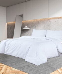vidaXL Dekbedovertrekset lichtgewicht 200x220 cm microvezel wit