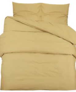 vidaXL Dekbedovertrekset lichtgewicht 240x220 cm microvezel taupe