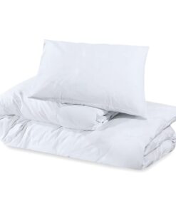 vidaXL Dekbedovertrekset lichtgewicht 240x220 cm microvezel wit