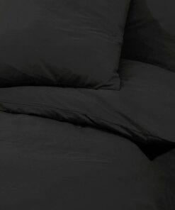 vidaXL Dekbedovertrekset lichtgewicht 240x220 cm microvezel zwart
