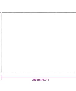 vidaXL Deken 150x200 cm polyester crèmekleurig