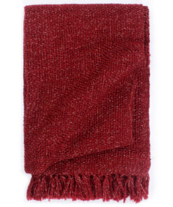 vidaXL Dekentje Bordeauxrood 220 x 250 cm Polyester