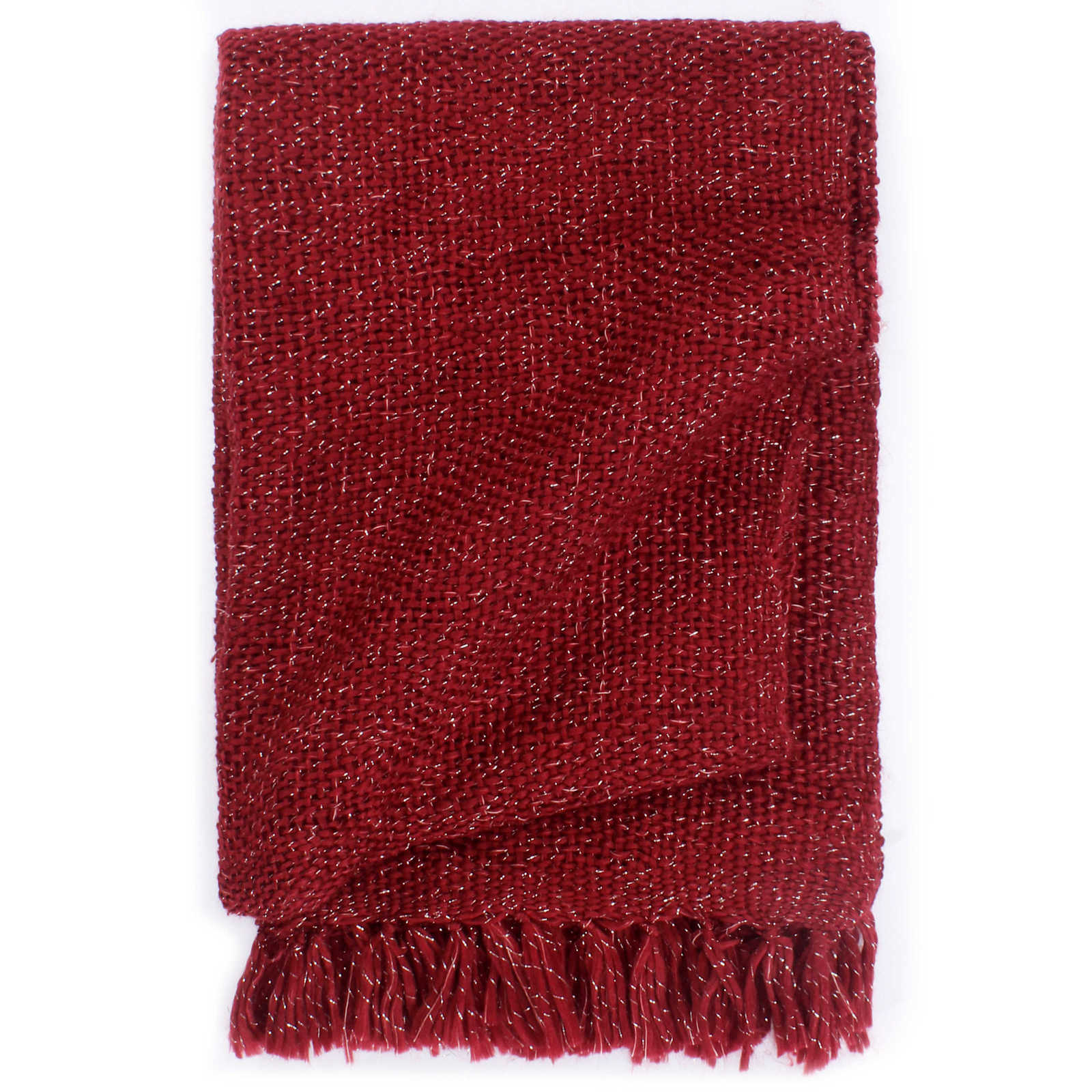 vidaXL Dekentje Bordeauxrood 220 x 250 cm Polyester